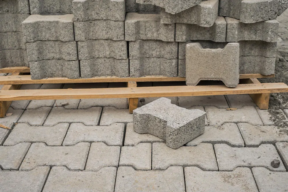 Paving block installation for driveways and external works in Kenya